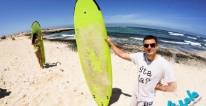 Surfanje na sjevernoj obali Fuerteventure